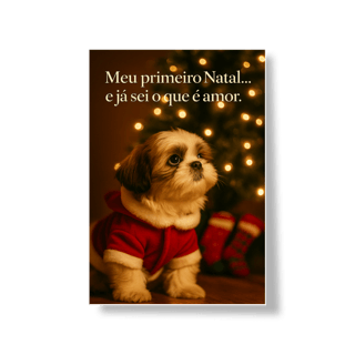Nome do produto Poster Natal Pet