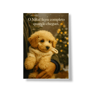 Nome do produto Poster natal pet