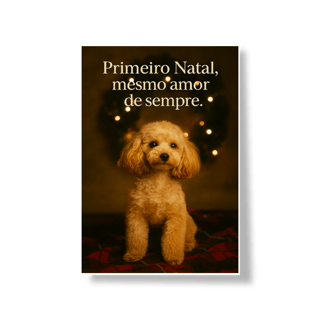 Nome do produto Poster natal pet
