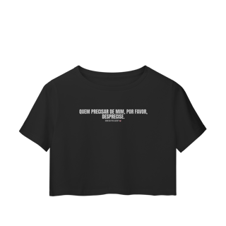 Nome do produto Cropped | Por favor desprecise