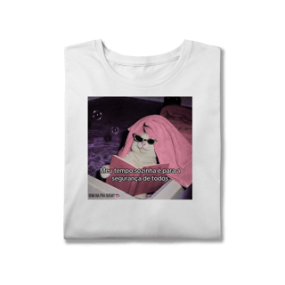 Nome do produto T-Shirt Plus Size | Meu tempo sozinha