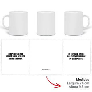 Nome do produto caneca || eu esperava o pior