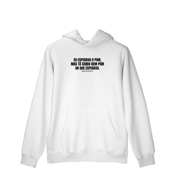 moletom canguru || eu esperava o pior