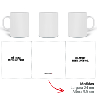 Nome do produto caneca || pré-treino? boleto, café e ódio