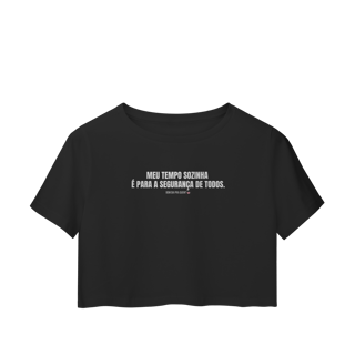 Nome do produto cropped || meu tempo sozinha