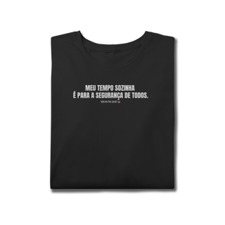 Nome do produto t-shirt plus size || meu tempo sozinha