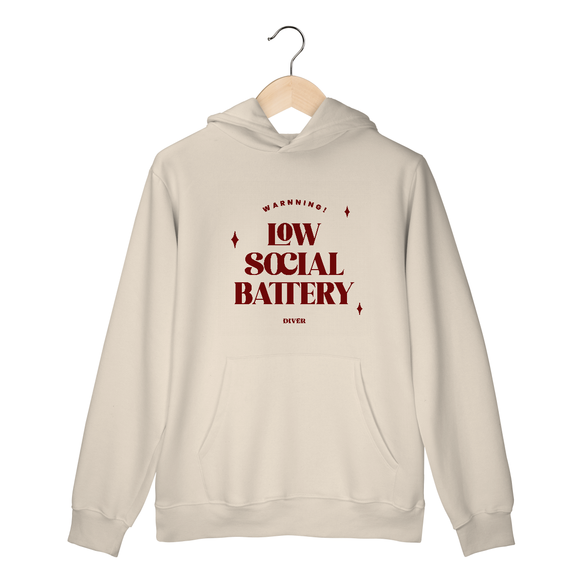 Nome do produto: Moletom Canguru Low Battery