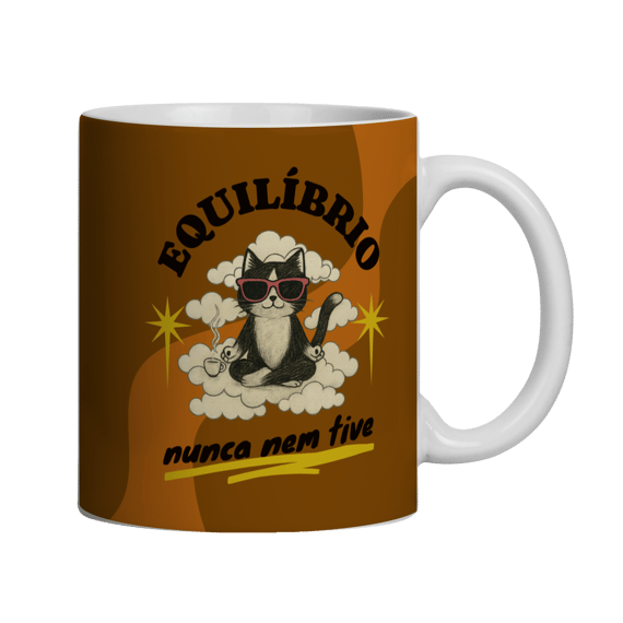 Caneca Equilíbrio Gato