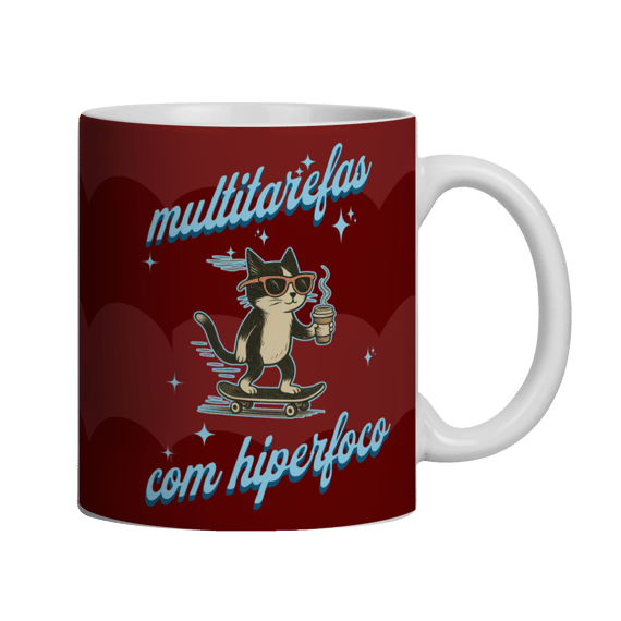 Caneca Mulritarefas Gato