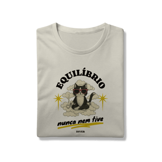 Nome do produto Tshirt Equilíbrio Gato