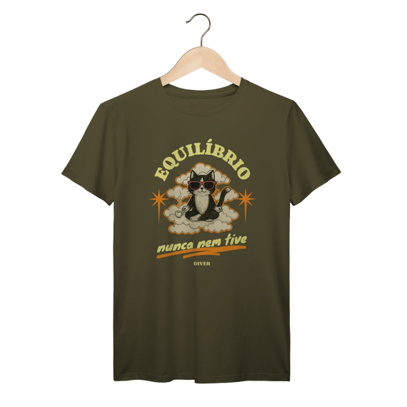Tshirt Equilíbrio Gato