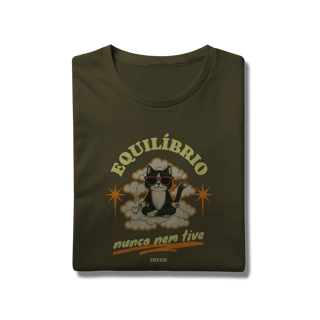 Nome do produto Tshirt Equilíbrio Gato
