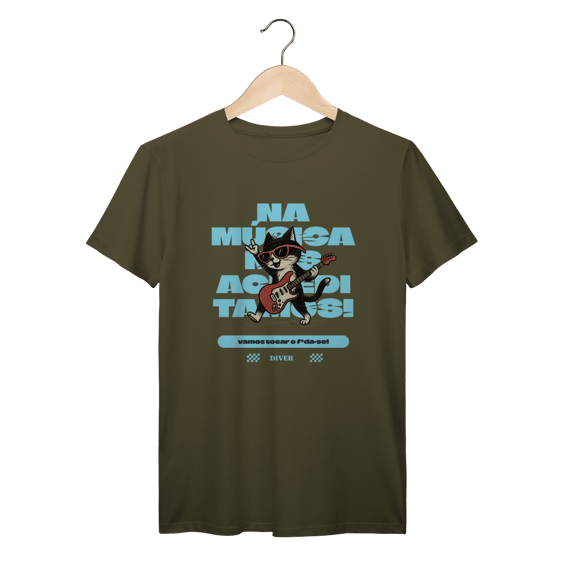 Tshirt Música Gato