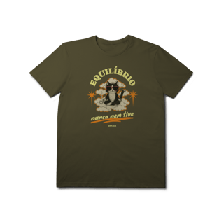 Nome do produto Tshirt Equilíbrio Gato