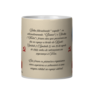Nome do produto Caneca - Belka & Strelka