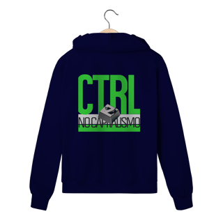 Nome do produto Moletom com Zíper - CTRL+Z no Capitalismo