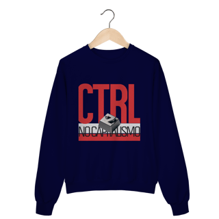 Nome do produto Moletom - CTRL+Z no Capitalismo (Vermelho)