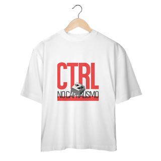 Nome do produto Oversized - CTRL+Z no Capitalismo (Vermelho)