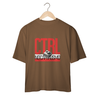 Nome do produto Oversized - CTRL+Z no Capitalismo (Vermelho)