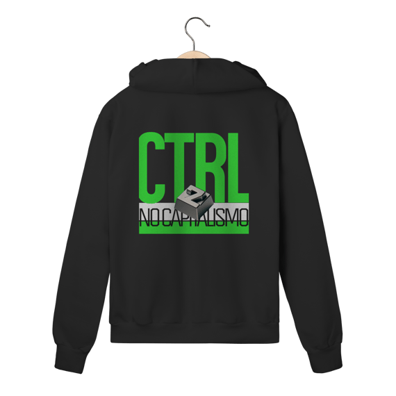 Moletom com Zíper - CTRL+Z no Capitalismo