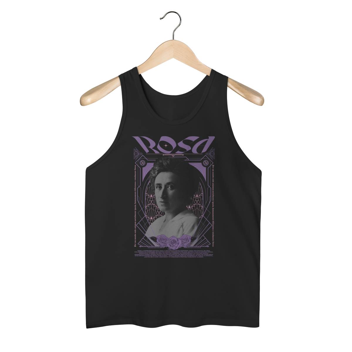 Nome do produto: Regata - Rosa Luxemburgo