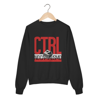 Nome do produto Moletom - CTRL+Z no Capitalismo (Vermelho)