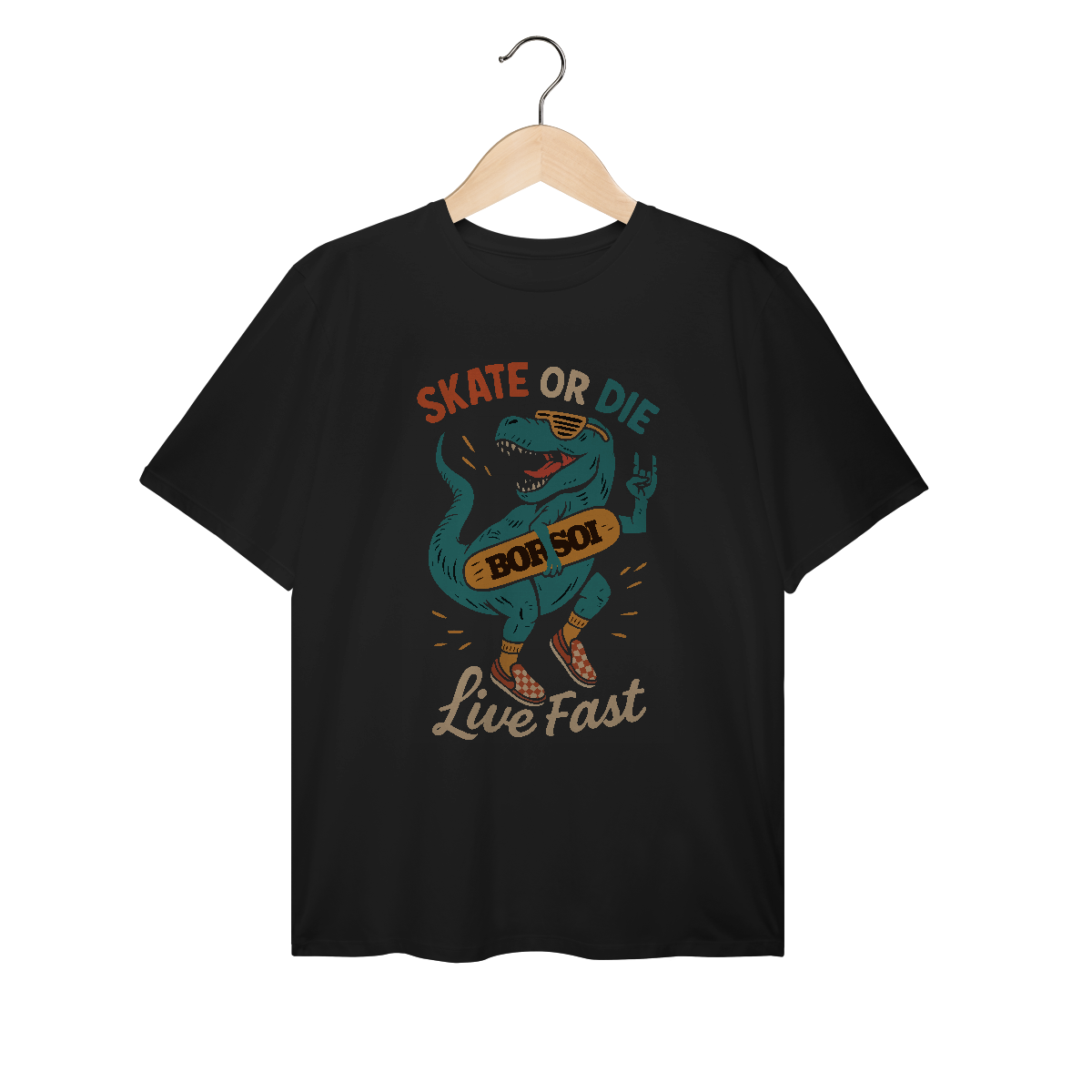 Nome do produto: T-Shirt Plus Size Skate or Die