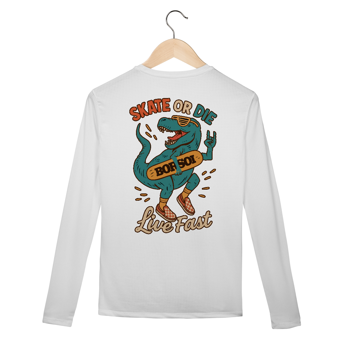 Nome do produto: Camisa Manga Longa Sport Dry UV Skate or Die