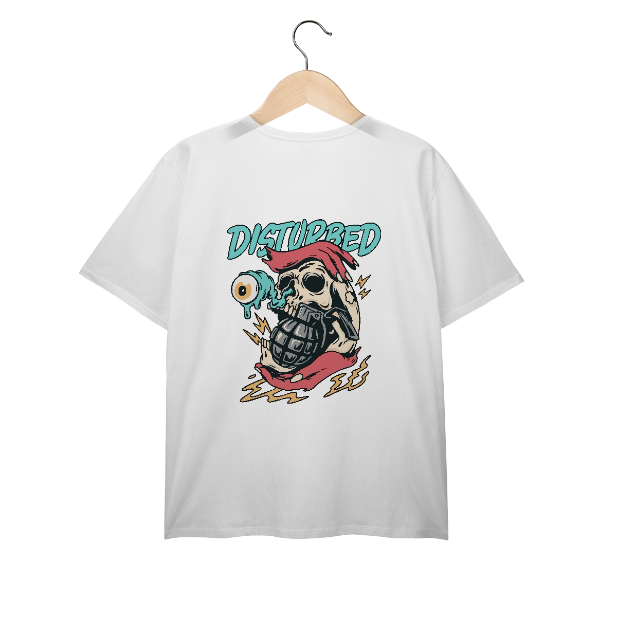 Nome do produto: T-Shirt Plus Size Disturbed