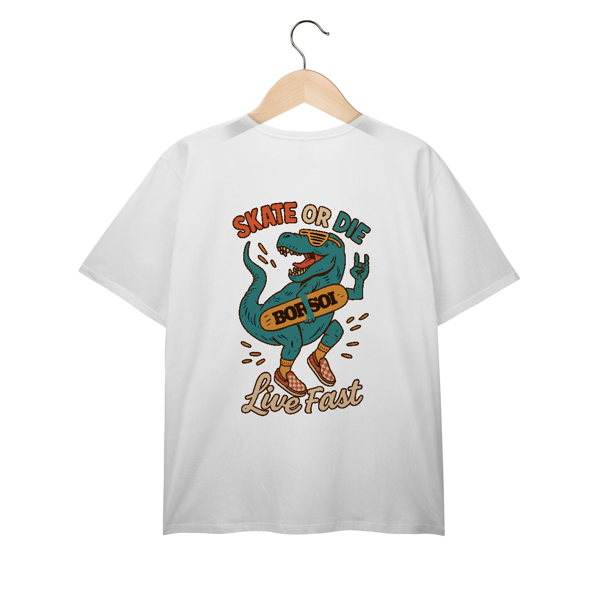 Nome do produto: T-Shirt Plus Size Skate or Die