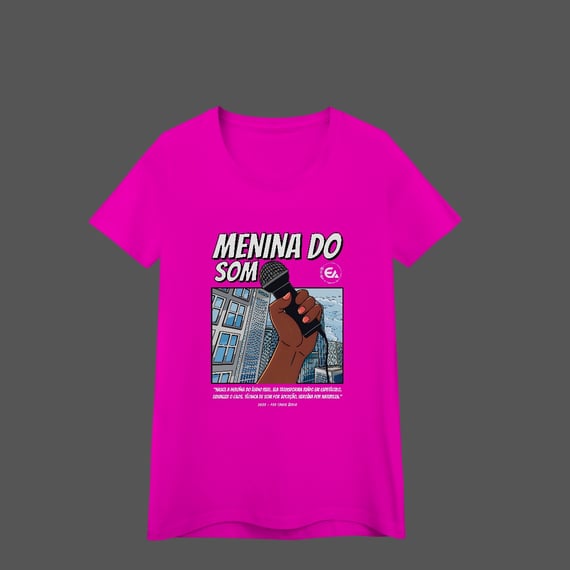 Camisa Menina do Som de unha laranja