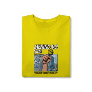 Nome do produto Camisa Menino do Som Microfone Prata