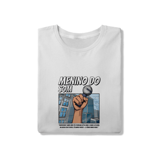 Nome do produto Camisa Menino do Som Microfone Prata