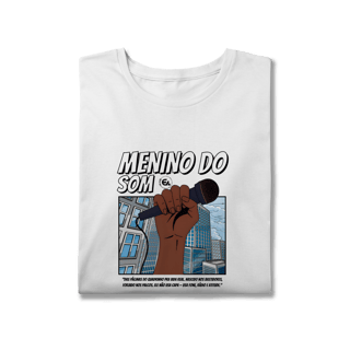 Nome do produto Camisa Menino do Som Plus Size Microfone Preto