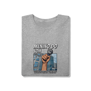 Nome do produto Camisa Menino do Som Microfone Prata