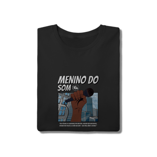 Nome do produto Camisa Menino do Som Microfone Preto