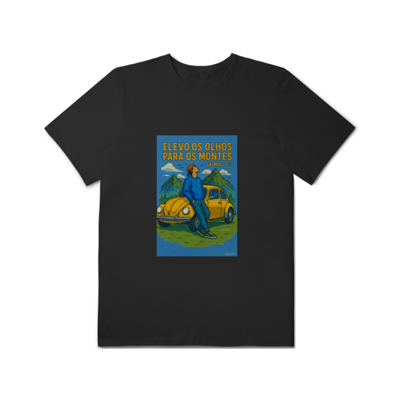 Camiseta Elevo os Olhos Plus Size | Sl 121:1