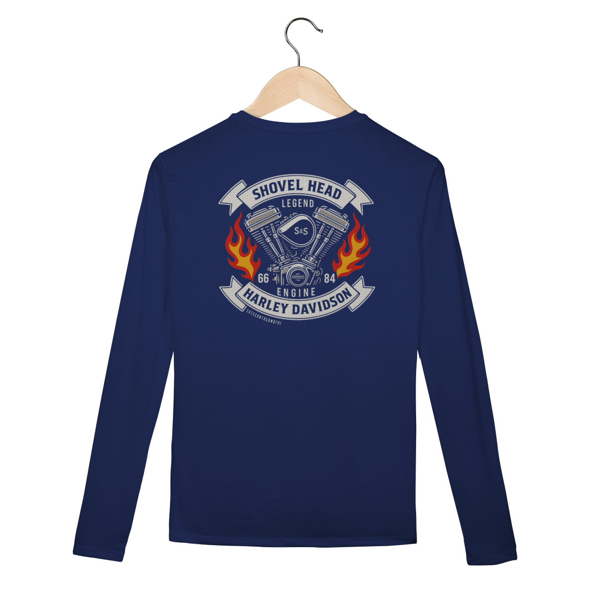 Nome do produto: Camisa Longa Sport Dry Motor Shovelhead Harley
