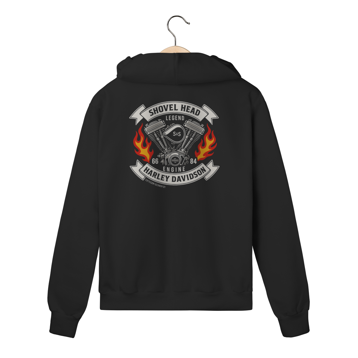 Nome do produto: Moletom Zíper Motor Shovelhead Halrey