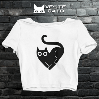 Cropped Coração Felino