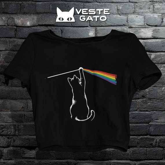 Cropped Pink Floyd Cat
