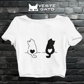 Cropped Coração Duplo