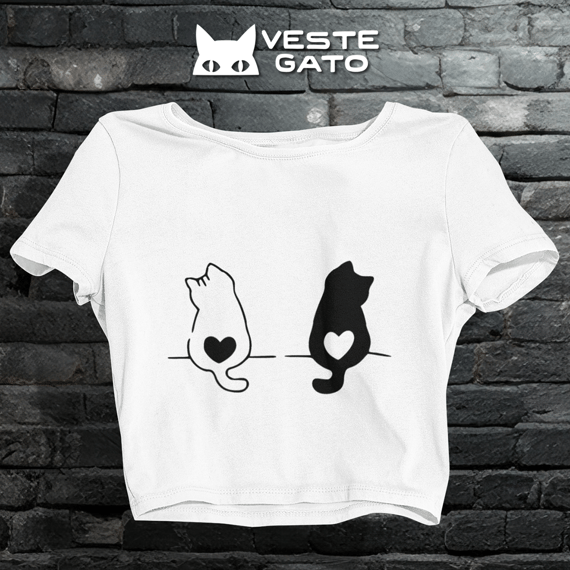 Cropped Coração Duplo