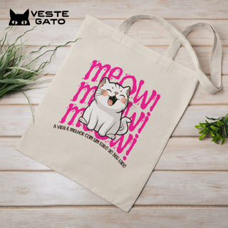 Nome do produtoEcoBag A vida é melhor com Gatos