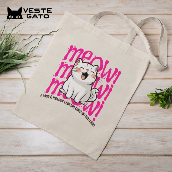 EcoBag A vida é melhor com Gatos