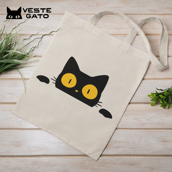 EcoBag Big Eyes Cat