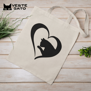 EcoBag Coração Felpudo