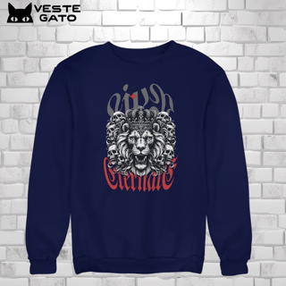 Nome do produtoLeão Rugindo com Coroa e Caveiras