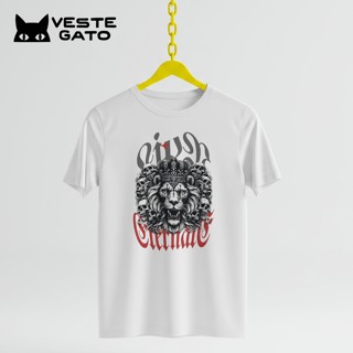 Nome do produtoLeão Rugindo com Coroa e Caveiras (Quality)