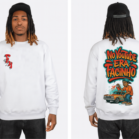 Moletom Prime Fechado - NO YOUTUBE ERA FACINHO 